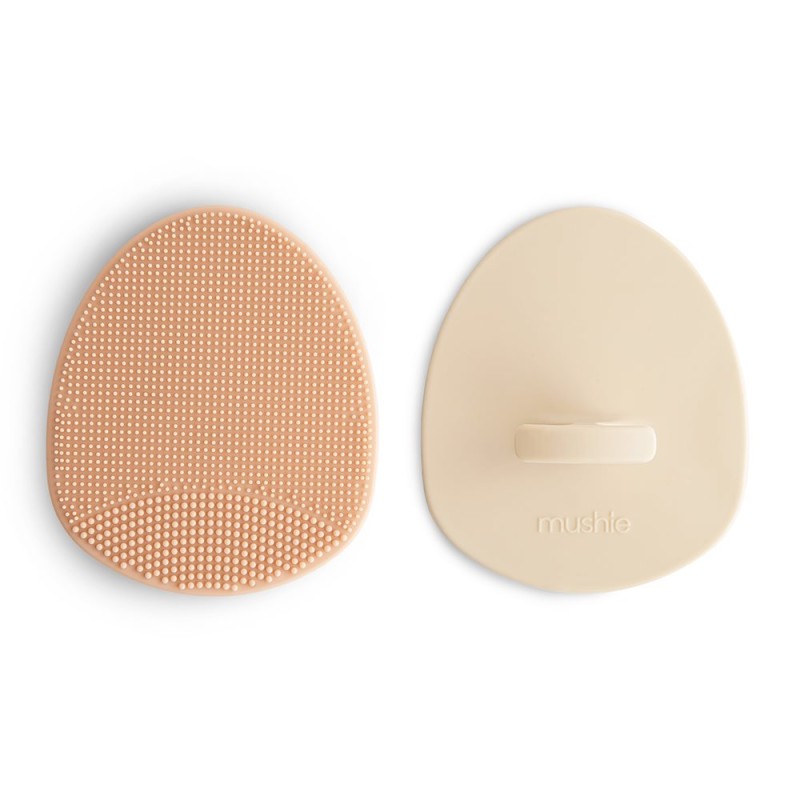 CRADLE CAP BRUSH (2 PACK) SOLID SHIFTING SAND+BLUSH 7.5x9 CM