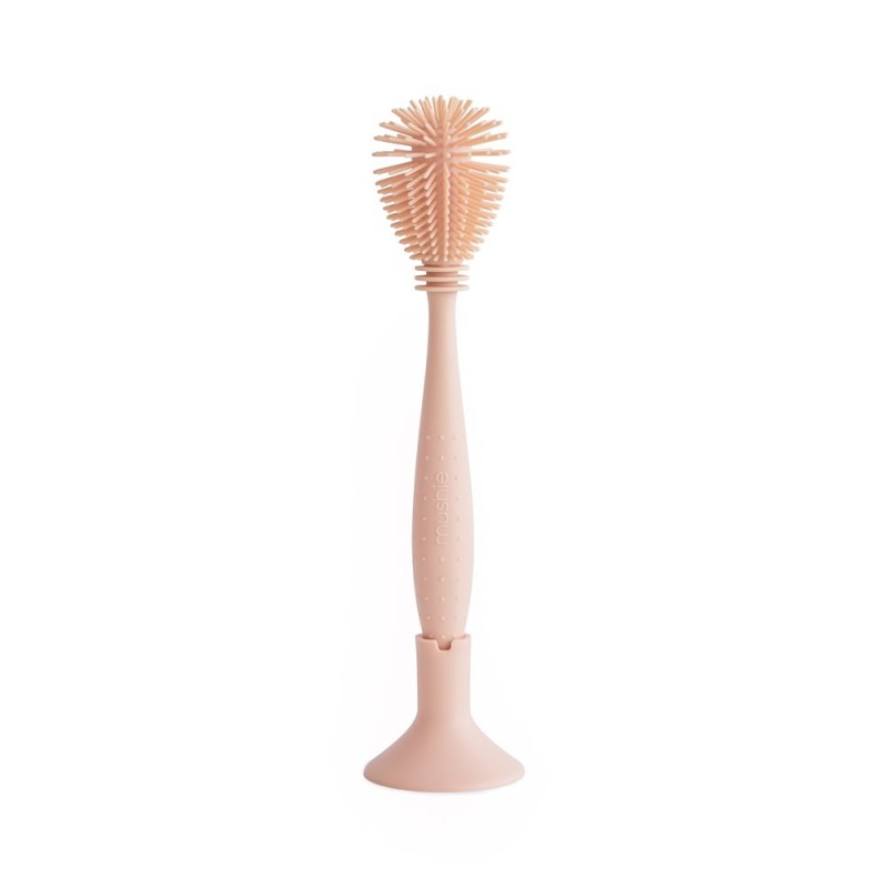 SILICONE BABY BOTTLE BRUSH SOLID BLUSH 25.5x5x5 CM