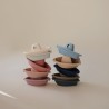 BATH BOATS (SET OF 5) SOLID OCEAN 6x11x5 CM