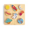 WOODEN PUZZLE SOLID SPACE 30x30x2 CM