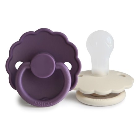 SUCCHIETTO B. SILICONE 2 IN 1 DAISY VIOLET DREAM/CREAM 0+