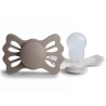 SYMM. SILICONE PACIFIER 2 PACK LUCKY PORTOBELLO/CREAM 6+