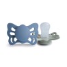 SUCCHIETTO ANA.SILICONE 2 IN 1 BUTTERFLY OCEAN V./SAGE 0+