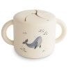 TAZZA PORTA MERENDA SILICONE PRINT WHALES