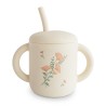 TAZZA EDUCATIVA SIL.+CANNUCCIA PRINT PINK FLOWERS