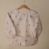 LONG SLEEVE BIB SOLID BOATS 36x40 CM