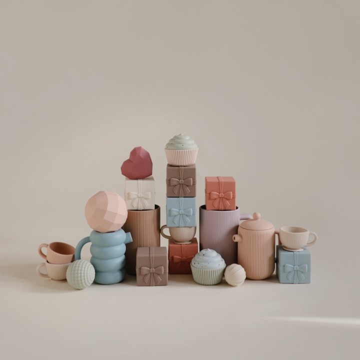 PACK 4 PZAS. REGALOS SOLID MULTI 7x7x7 CM