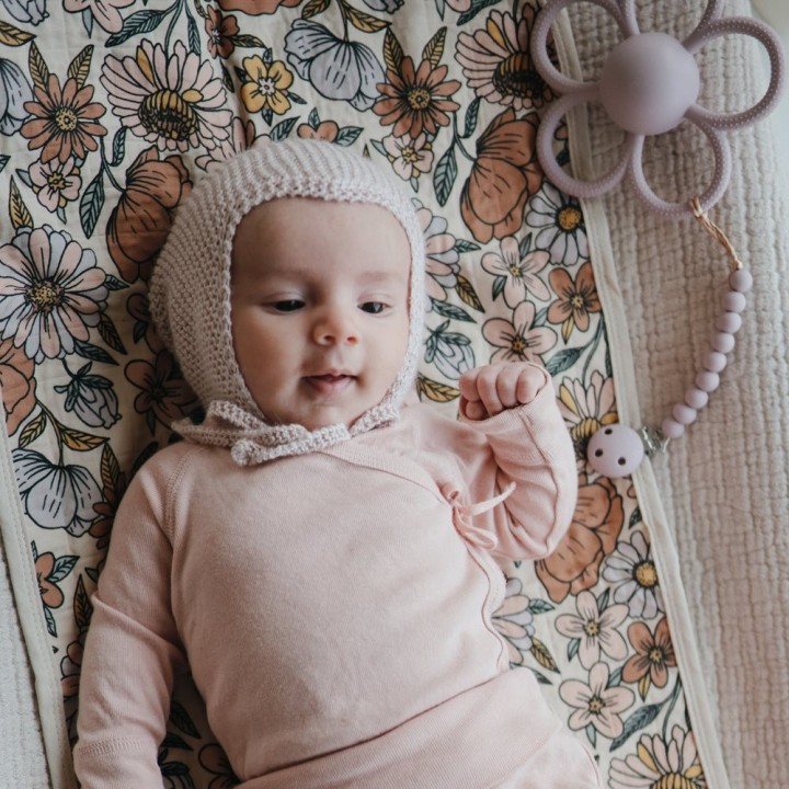 PACIFIER CLIP HERA SOFT LILAC 19x1.5 CM