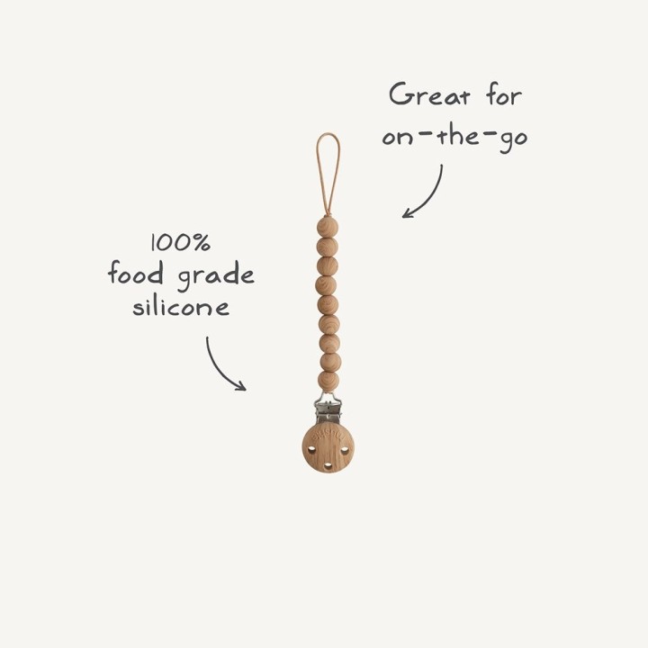 PACIFIER CLIP HERA SAGE 19x1.5 CM
